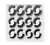 Vjsujehgy 12PZ 25Mm Ciglia Ciglia di Visone Ciglia di Visone Volume Drammatico Naturale Estensione Ciglia Ciglia Finte Belle Ane