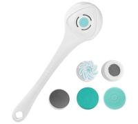 Vjsujehgy 1Set da Bagno Elettrica per il Corpo per la Schiena Ricaricabile Manico Lungo per Doccia per la Pulizia Profonda Esfoliante Multifunzionale