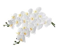 Vjsujehgy 2 Pezzi 38 Pollici Artificiale Contatto Reale Orchidee Fiori 9 Teste Lattice Phalaenopsis Steli per Centrotavola Matrimonio DIY, Cucina