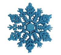Vjsujehgy 2 Pezzi Ornamenti di Natale di di Neve di Scintillio Albero di Natale Decorazione appesa Blu