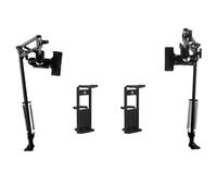Vjsujehgy 2 Pezzi Supporto per Telaio da Ricamo Regolabile Nero per Lavori Manuali, Supporto da Tavolo 3 in 1 per Telaio/Tablet/Telefono