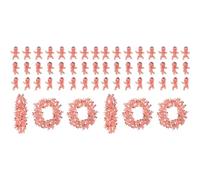 Vjsujehgy 200 Pezzi Mini Bambini in Plastica Piccoli Bambini in Plastica Piccoli Bambini Piccoli Re Torta per Cubetti di Ghiaccio Gioco Baby Shower