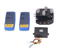 Vjsujehgy 2000-5500Lbs ATV UTV SUV Rimorchio DC 12V 500A Argano Nero Argano Solenoide Relè Contattore Verricello Wireless Ricevitore Argano Solenoide Kit Blu
