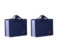 Vjsujehgy 2X 13 Tasche Expander Cartella Portadocumenti Organizer per Documenti con Manico capacità Formato A4 Organizer per File Un Fisarmonica Blu Scuro