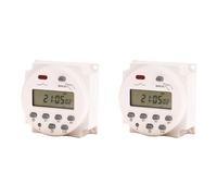 Vjsujehgy 2X 220V CN101A Timer di Alimentazione LCD Digitale Relè Interruttore Temporizzato Programmabile CN101 Timer di Alimentazione