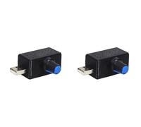 Vjsujehgy 2X 5V USB Fan Speed Controller Modulo di Regolazione della Tensione Regolatore di velocità del Motore Interfaccia USB-A Interruttore di Controllo del Dissipatore di DIY