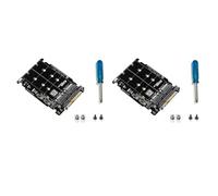 Vjsujehgy 2X Adattatore da SSD M.2 Un U.2 Adattatore 2In1 M.2 NVMe E SATA-Bus NGFF da SSD Un PCI-E U.2 SFF-8639 Convertitore PCIe M2, Shell