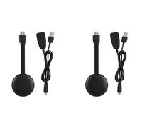 Vjsujehgy 2X Adattatore Display Wireless WiFi Screen Cast Mirroring Ricevitore Streaming Multimediale per Telefono/PC/Tablet per Visualizzare Il Proiettore TV