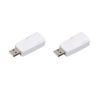 Vjsujehgy 2X Adattatore Ethernet LAN USB A RJ45 Scheda di Rete USB2.0 da 100 Mbps per PC Laptop Desktop DVB Set Top Box Drive-Free Bianco
