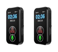 Vjsujehgy 2X Anziani 4G Tracking Tracker SOS Wireless WiFi Caregiver Pager Localizzatore Anziani Avviso Caduta Tracker IP67 Anti Smarrimento