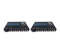 Vjsujehgy 2X Auto Cube Equalizzatore Grafico A 9 Bande Audio Digitale per Auto -EQ9 Equalizzatore Amplificatore per Auto Serie con Filtro Regolabile