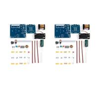 Vjsujehgy 2X Cannone Elettromagnetico Kit DIY Proiettile un Lungo Raggio Bobina Ad Alta Tensione Boost Produzione di Circuiti Stampati A