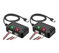 Vjsujehgy 2X Caricabatterie per Batterie Lipo da 7,4 V - Caricabatterie Bilanciato per Auto RC USB 2 in 1 con Spina XH-3P 1 A per Batterie 2S Auto RC