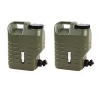 Vjsujehgy 2X Contenitore per Acqua da con Rubinetto, Secchio per Acqua Serbatoio Portatile per Escursionismo Picnic BBQ, Brocca per Acqua di Emergenza 12L