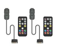 Vjsujehgy 2X Controller ARGB 5V 3pin per Alimentazione SATA Controller RGB Hub 3PIN per Ventola CPU Case Computer LED Luce Radiatore Nero