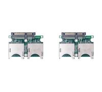 Vjsujehgy 2X Convertitore Doppio da SD A SATA Scheda Adattatore da SD A SATA di Livello Industriale Scheda Adattatore da SD A Seriale 15PIN+7PIN