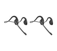 Vjsujehgy 2X Cuffie Bluetooth con Microfono, Cuffie Auricolari Aperte Cuffie Wireless con Cancellazione del Rumore per Ufficio, Guida, Casa