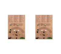 Vjsujehgy 2X Gioco da Tavolo con da Baseball in Legno e Gioco da Tavolo Gioco da Tavolo Interattivo Doppio Giocattolo Divertente