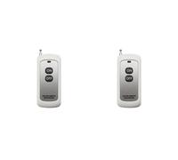 Vjsujehgy 2X Modulo di Apprendimento del Codice di Controllo Remoto Wireless EV1527 da 433 MHz con Antenna On/off, Controllo A 2 Pulsanti, Apertura A Lungo Raggio da 1000 M