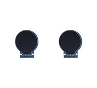 Vjsujehgy 2X Modulo Display LCD TFT Un Colori HD IPS da 1,28 Pollici Scheda Rotonda 7 Pin Scheda PCB con Schermo Rotondo Un LED RGB