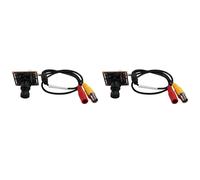 Vjsujehgy 2X Modulo Telecamera CCTV Analogica 1200TVL 5MP con Obiettivo da 25 mm per Microscopio DIY, Telescopio, Telecamera per Auto, Videocitofono Pal