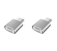 Vjsujehgy 2X Mouse Jiggler USB C Mouse Mover Automatico Non Rilevabile di Tipo C 3 modalità di Oscillazione Driver-Free per Mantenere Il Computer Sveglio