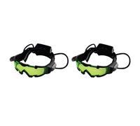 Vjsujehgy 2X Occhiali per la Visione Notturna Occhiali da Notte Un LED per Bambini Regolabili per la Caccia nel Bicicletta da per Proteggere Gli Occhi Regalo per Bambini