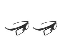 Vjsujehgy 2X per Occhiali 3D DLP Link Active Shutter, Ricaricabili Tramite USB, per Proiettore DLP Home Cinema. Non Adatti A Tutti I Televisori.