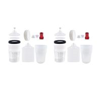 Vjsujehgy 2X Rivestimento Della Tazza di Miscelazione Dello Spruzzatore e Cappuccio per Pistole A Spruzzo HVLP,Kit Pistola A Spruzzo per Automobilistica 20 Oz(600 Ml)