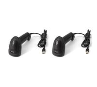 Vjsujehgy 2X Scanner di Codici A Barre Cablato USB Universale 1D/2D Lettore di Codici QR Portatile Lettore POS Mobile Plug e Play Supporto Negozio Logistico