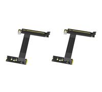 Vjsujehgy 2X Scheda Adattatore Riser Scheda Grafica M.2 NGFF Key M A PCIe 16x, di Prolunga da Nvme A PCI-Express 16X (Direzione Sinistra)