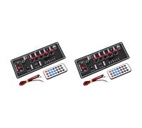 Vjsujehgy 2X Scheda Amplificatore da 7,4 V Square Dance 2X10 W Amplificatore per Altoparlanti Supporto Bluetooth AUX U-Disk Altoparlante da 5-8 Pollici Home Theater DIY