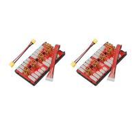 Vjsujehgy 2X Scheda di Ricarica Parallela XT30 2 nel 1+ Supporta 4 Pacchi Batteria Lipo 2-6S per Modelli RC Multicopter