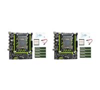 Vjsujehgy 2X Scheda Madre X79G LGA2011 + CPU E5 2670 V2 + RAM 4X4G DDR3 + Grasso Termico + Supporto SATA M.2 NVME PCIE X16 USB2.0 SATA3.0