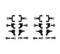 Vjsujehgy 2X Set di Coppe Sterzo per Braccio Oscillante Superiore E Inferiore in Metallo per D12 D42 1/10 Accessori di Ricambio per Auto RC