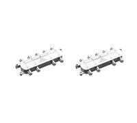 Vjsujehgy 2X Splitter Digitale A 8 Vie per Coassiale 5-2400MHz, Compatibile RG6, Funziona con Connessioni TV Analogiche/Digitali e Internet