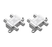 Vjsujehgy 2X Splitter per Coassiale A 3 Vie, 5-2400MHz, Funziona con CATV, STB Box, Satellite, di Antenna, Internet Ad Alta velocità, Rete