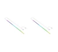 Vjsujehgy 2X Striscia LED Barra Magnetica per Computer 5V/3PIN ARGB Striscia per Scheda Madre Barra Colorata per Atmosfera DIY per Case PC