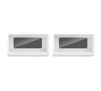 Vjsujehgy 2X Supporto per Telefono da Parete Impermeabile per Smartphone, Supporto per Telefono Touch Screen, Contenitore Sigillato per Doccia, Bianco