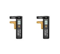 Vjsujehgy 2X Tester Digitale per Batterie con Display LCD, Rilevatore di Capacità per Batterie A AA/AAA/C/D/9V/1,5V
