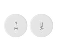 Vjsujehgy 2X ZigBee Smart Sensore di Temperatura E Umidità Mini Igrometro di Sicurezza Alimentato A Batteria con App Tuya Smart Life