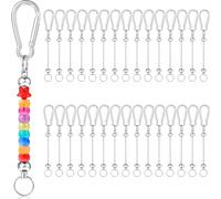 Vjsujehgy 30 Pezzi di Supporti per A Forma di Perline, Vuoti in Metallo Carini, Forniture Fai-da-Te per