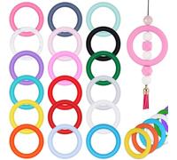 Vjsujehgy 36 O-Ring con Perline in Silicone con Foro per la Corda, Anelli Sfusi con Perline in Silicone da 65 mm per, Installazione Facile e Facile da Usare