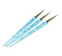 Vjsujehgy 3pz / Set Maniglia nel per Unghie Linee di Design per Fiori Francesi Fodera per Griglia di Rivestimento Pennelli per Disegno Strumenti per la Manicure con Penna Gel Uv