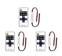 Vjsujehgy 3X 11 Mini Wireless Remote Controller Controller per Strisce LED Monocolore Interruttore Wireless Controllo Dimmer