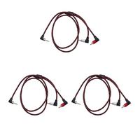 Vjsujehgy 3X 90 Gradi da 3,5 mm un 2 Ad Angolo Retto Stereo AUX Y Splitter Jack per Microfono per Laptop 1 M