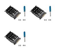 Vjsujehgy 3X Adattatore da SSD M.2 Un U.2 Adattatore 2In1 M.2 NVMe e SATA-Bus NGFF da SSD Un PCI-e U.2 SFF-8639 Convertitore PCIe M2, Shell