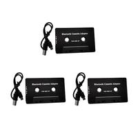 Vjsujehgy 3X Adattatore Stereo AUX per Cassetta Audio Bluetooth 5.0 Universale con Microfono per Telefono Lettore CD con AUX MP3