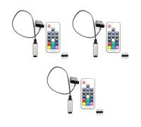Vjsujehgy 3X Controller per Effetti di Illuminazione della Ventola del Computer, 5V 3-Pin/12V 4-Pin RGB Controllo 'Attrezzatura della Ventola/con Accensione/Spegnimento