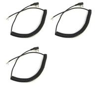 Vjsujehgy 3X di Ricambio per Microfono per Walkie-Talkie K-Plug per Microfono Accessori per Walkie-Talkie Walkie-Talkie Universale DIY
